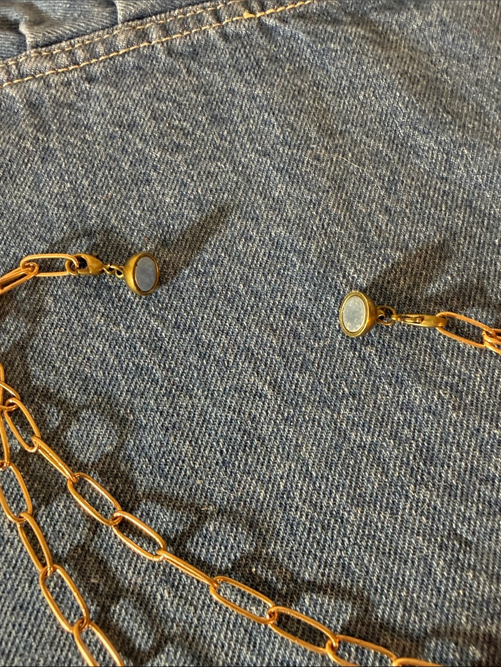 Katia Designs: I Own My Peace Lariat Necklace w Authentic Tigers Eye Stones - Picture 13 of 14